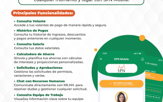Funcionalidades de la APP Móvil SPN – SPN Software Versión 3.5.0