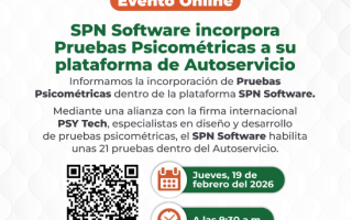 SPN Software fortalece su plataforma de Autoservicio con Pruebas Psicométricas