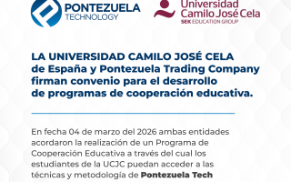 La Universidad Camilo José Cela de España y Pontezuela Trading Company firman convenio para el desarrollo de programas de cooperación educativa.