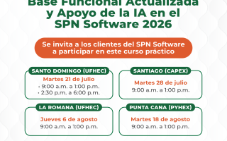 Cursos Regionales Base Funcional Actualizada y Apoyo de la IA en el SPN Software 2026